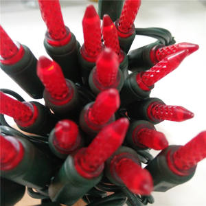 ミニストリングライト6 "間隔25フィート屋外レッドLEDクリスマスストリングライト50 LED M5 - Product Image 3