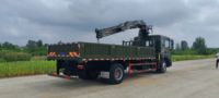 Grue à flèche articulée Dongfeng 6,3 tonnes, 11,5 m, grue mobile hydraulique à flèche pliante pour la construction, directement de l'usine