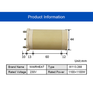 <span class=keywords><strong>Elementos</strong></span> Calefactores Tipo 32 <span class=keywords><strong>de</strong></span> 113.268 230V 1100+1100W para Calentador Electrónico Mistral - Product Image 2