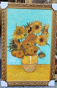 Reproducción de Pintura al Óleo Clásica Hecha a Mano y Enmarcada, El Banquete, para Decoración de Pared en Hogar, Hotel u Oficina, P01, Pintura al Óleo Enmarcada - Product Image 2