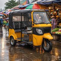Tuk-tuk à essence pour passagers, tricycle à 3 roues, capacité de 1000 kg, réservoir de 35 L, taxi-tricycle rapide
