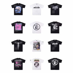 2025 yeni trendleri toptan Vintage artı boyutu erkek t-shirt erkekler için % 100% pamuk kısa kollu örme Unisex pamuklu t-shirt - Product Image 3