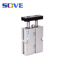 SOVE TN Actionneur pneumatique à double arbre de cylindre, tige de piston multi-alésée