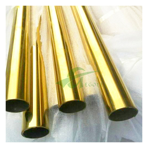 Tubo de Acero Inoxidable Dorado con Superficie de Espejo, Tubo Decorativo para Pasamanos, Tubo de Acero Inoxidable Dorado 304 - Product Image 5