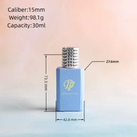 Flacon de parfum de luxe de 30 ml en verre, imprimé à l'écran, forme de cheveux lisses unique, avec vaporisateur et diffuseur à roseaux, directement de l'usine