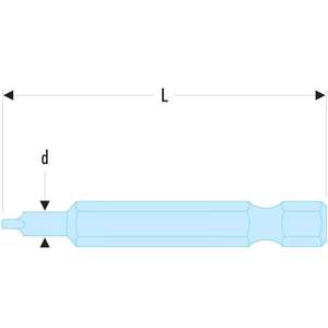 FACOM - ECAR.103 Embouts standard série 1 pour vis à tête carrée ROBERTSON-EAN 3148516395849 INSERTS POUR EMBOUTS DE VISSAGE - Product Image 4