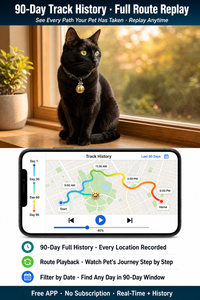 Rastreador de Mascotas Impermeable con Forma de Campana, Rastreo <span class=keywords><strong>GPS</strong></span> en Tiempo Real <span class=keywords><strong>para</strong></span> Perros, Gatos y Animales Pequeños, Aplicación Móvil Gratuita, Sin Suscripción - Product Image 6