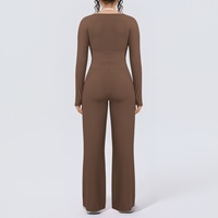 Legging de yoga effet seconde peau, couleur unie, double couture, avec cordon de serrage, très élastique, respirant, en Spandex/Nylon, faux deux pièces, pour le commerce transfrontalier