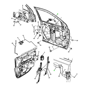 Dodge Caliber JEEP เข็มทิศประตูด้านซ้าย5074189AG ชิ้นส่วนทดแทนพลาสติกสีดำ - Product Image 4