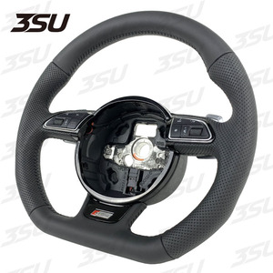 Volante de Cuero con Fibra de Carbono para <span class=keywords><strong>Audi</strong></span> <span class=keywords><strong>A1</strong></span> A3 A4 A5 A7 A8 Q3 Q5 Q7 RS3 S3 S4 S5 RS6 RS7 TT TTRS, Accesorios para Coche, 2019 2020 <span class=keywords><strong>2021</strong></span> - Product Image 2