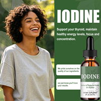 Gouttes d'iodine à marque privée pour le soutien de la thyroïde, complément liquide d'iodure pour une énergie et une immunité renforcées, pour hommes et femmes