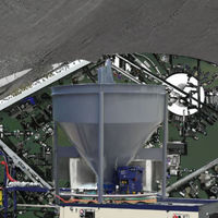 Tuyau de déchargement latéral renforcé pour godet de grue à béton GK CK10 1,0 m³ pour grue à tour, service professionnel de construction
