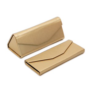 Customizable Logo PU Leather Folding <strong>Eyeglasses</strong> Case with Sunglasses Package Optical Foldable <strong>Holder</strong> - Product Image 2