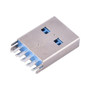 Conector USB 3.0 Tipo A AM3.0 de Inserción Vertical Recta de 180 Grados, Tipo DIP con Abrazadera - Product Image 2