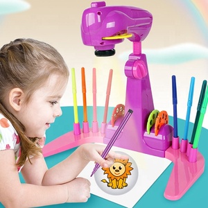 Proiettore da <span class=keywords><strong>Disegno</strong></span> NZMAN per Bambini, Kit con 32 Disegni di Animali su 4 Dischi Resistenti, 8 Pastelli e 1 Blocco di Carta da <span class=keywords><strong>Disegno</strong></span> - Product Image 4