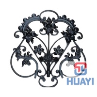Venta al por mayor de paneles de roseta decorativos de hierro baratos, modelado 3D, marco de acero galvanizado, colores personalizados para puertas de escaleras, esgrima