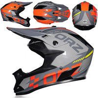 Casque de moto tout-terrain, détachable et lavable, casque de motocross intégral pour moto tout-terrain, BMX, certifié DOT, course tout-terrain