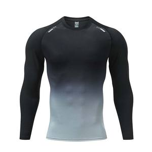 Kualitas tinggi binaraga 5 potong pakaian Gym pria set kebugaran kompresi pakaian olahraga Dalaman Gym untuk pria - Product Image 3