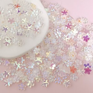 1000 pièces de breloques fleurs 3D plates en cristal coloré de 7 mm pour ongles, fournitures pour slime, accessoires de bricolage - Product Image 3