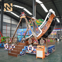 Manège Bateau Pirate Nova Rides 8-12 places en fibre de verre, balançoire pour parc d'attractions, thème SPS-SKULL, attraction de fête foraine à vendre
