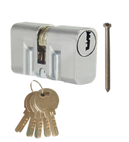 Cerradura de cilindro ovalado C400 con núcleo de latón de aleación de zinc tipo Brasil de 25mm a 150mm marca personalizada E10 Cilindro Miolo Tambor C400 Fechadura
