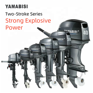 Yamabisi mesin tempel bensin 40HP 2 Tak, mesin tempel bahan Aloi aluminium untuk kapal pendek/panjang - Product Image 5