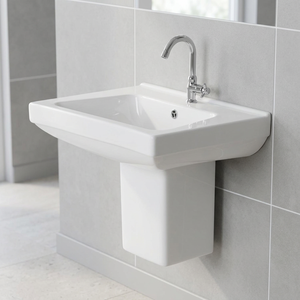 Produits de salle de bain indiens de haute qualité, lavabos sur pied, articles sanitaires en céramique, lavabos au sol design pierre - Product Image 6