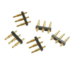 Kustom pogoin pria dan wanita konektor konduktif kualitas tinggi 3PIN pegas elektronik probe pin produsen pin pengisian