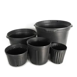 Pots de fleurs en plastique Extra grands, bon marché, pour le jardinage et les récipients, vente en gros