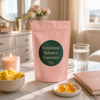 Gummies Équilibre Féminin Vitamine C (Acide Ascorbique) Hormones Densité Osseuse Femmes Poudre de Fruit Ananas Lactobacillus Acidophilus