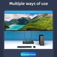 Conmutador KVM 4K 60Hz HD 2 entradas/2 salidas con USB 3.0 para extensión de doble pantalla de PC Matrix desde China