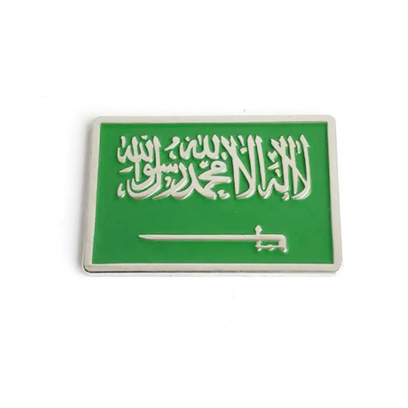 Smalto morbido giorno nazionale saudita metallo Arabia saudita spille magnete bandiera 2030 Pin <span class=keywords><strong>nazione</strong></span> dire 91 Arabia saudita Souvenir spilla distintivo