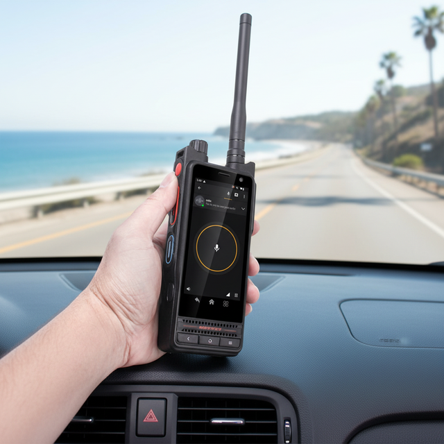 UNIWA P8 Smart Walkie Talkie 5000mAh Removable Battery Active Noise Cancellation 4W DMR NFC IP68 Waterproof Android 14