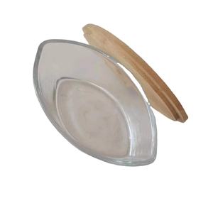 Único barco elipse en forma de 18oz WoodWick Velas Contenedor de vidrio Tarro HearthWick Vela perfumada Frascos con tapas para la fabricación de velas - Product Image 2