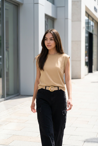 <span class=keywords><strong>T</strong></span>-<span class=keywords><strong>shirt</strong></span> décontracté rayé ample à col rond, haut basique doux pour <span class=keywords><strong>femme</strong></span>, débardeurs, crop tops, couleur unie, vêtements décontractés et sportifs pour l'extérieur - Product Image 4