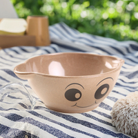 Vaisselle pour enfants en coque de riz écologique, durable, sans BPA, disponible en OEM/ODM, avec logo personnalisable, pour bols et dîners minimalistes