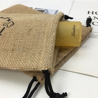 Sac d'emballage de champignons en Jute avec Logo personnalisé, sac à cordon en Jute pour le stockage des aliments