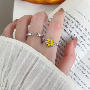 S925 Sterling Silver Lotus Root Shape <b>Ring</b> For Women <b>Open</b> Design Everyday Wear - Product Image 3