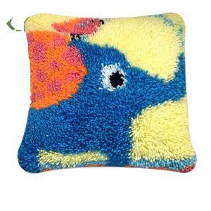 <span class=keywords><strong>Kit</strong></span> de crochet de verrouillage pour éléphant animal en toile pré-imprimé, taie d'oreiller personnalisée pour adultes et débutants - Product Image 1