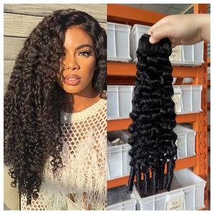 2025 nuovo arrivo di alta qualità vergine birmano capelli ricci trama 100% capelli crudi birmani prezzi all'ingrosso capelli ricci grezzi - Product Image 2