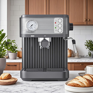 1.8L ชงกาแฟกึ่งอัตโนมัติแบบพกพา850W ระบบชงอลูมิเนียมสำหรับใช้ในบ้านและโรงแรม EU - Product Image 2