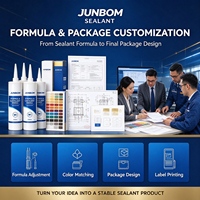 JUNBOM Mastic silicone neutre haute performance anti-déplacement pour assemblages de vitres et portes, Fabricant direct usine 82002