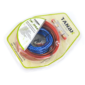 Kit de Cableado para Amplificador TANBY, Cable de Audio para Automóvil de Aluminio Revestido de Cobre de 10GA para Conexión de Subwoofer y Amplificador - Product Image 1