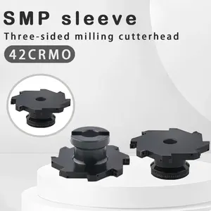 SMP Three-sided MillingCutterhead Sleeve CNC Three-sidedEdge Indexable Milling T-slot Cutterhead MPHT06 08 12