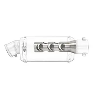 Nouveau silencieux intermédiaire de 51 mm pour moto, insert d'échappement avant, réducteur de bruit, éliminateur de décibels, en acier universel argenté