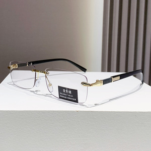 Nuevas <span class=keywords><strong>Gafas</strong></span> de Lectura sin Montura con Marco Cuadrado para Mujer, Fotocromáticas, sin Graduación, Ligeras, con Bloqueo de Luz Azul, Estilo Punk - Product Image 2