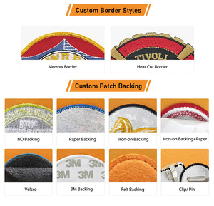 Tùy chỉnh in nhãn Micro thêu hàng may mặc các bản vá lỗi phim hoạt hình Hat quần áo động vật hổ thêu vá - Product Image 5