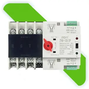 Interruptor de transferência automática ats, modelo popular, fornecedores de fábrica, 32A, 50A, 63A, 100A, 2P, 8KV, AC400V, preço do controlador para elétrica