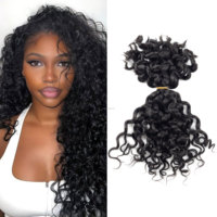 Cheveux de tressage humains d'usine Tressage de cheveux en vrac Boho 12-26 pouces Paquets de cheveux humains de vague d'eau pour tresses Boho
