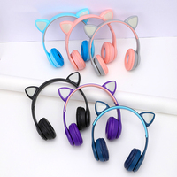 Casque P47M en promotion – Stéréo ultra-claire, sans fil, portable, pour le sport et le gaming, avec oreilles de chat et connectivité Bluetooth